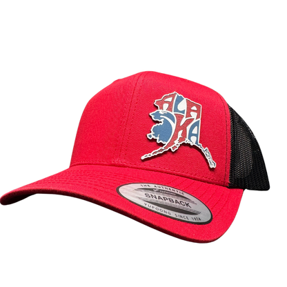 USA STATE RED WHITE AND BLUE HAT LINE