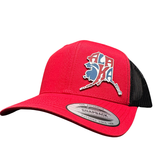 USA STATE RED WHITE AND BLUE HAT LINE