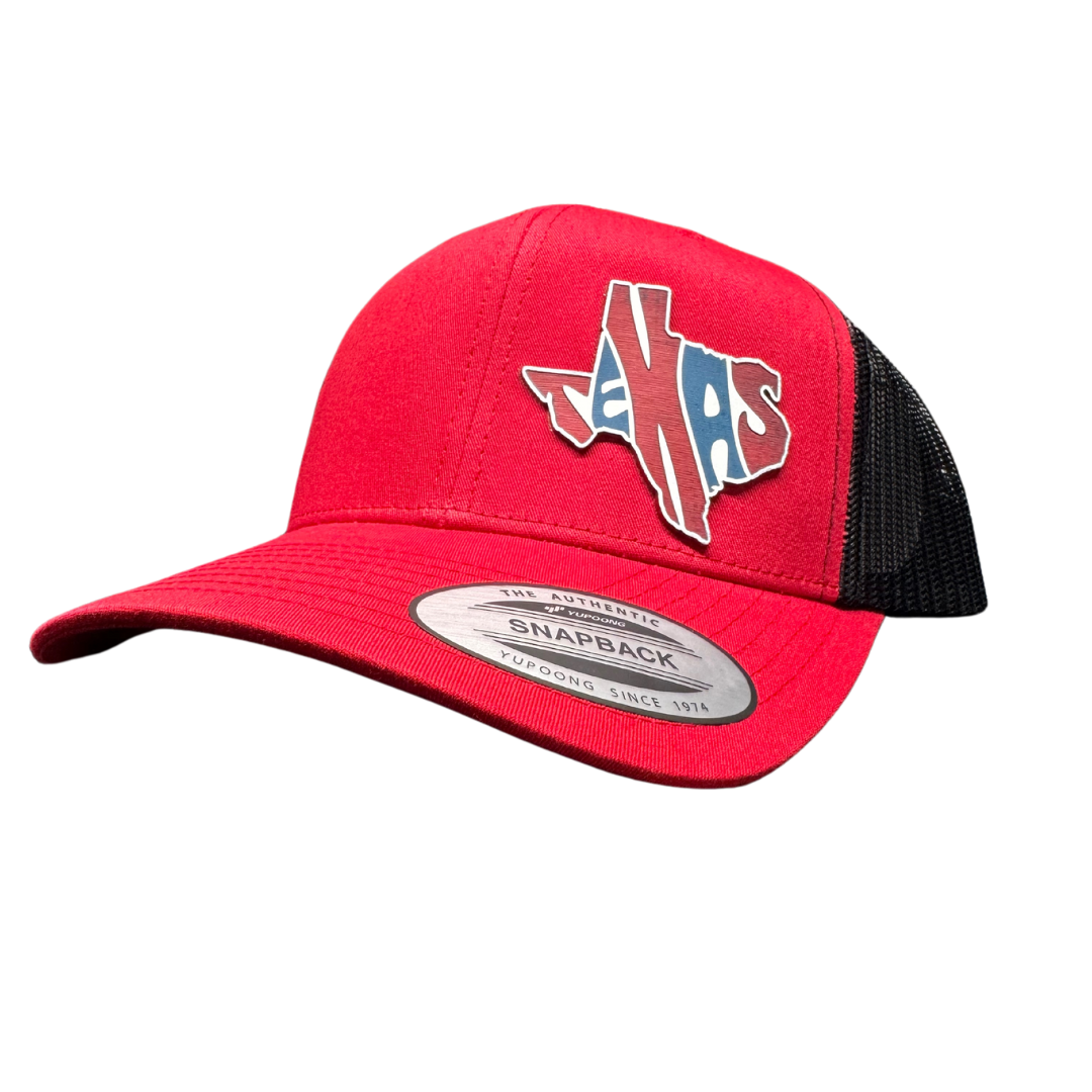 USA STATE RED WHITE AND BLUE HAT LINE