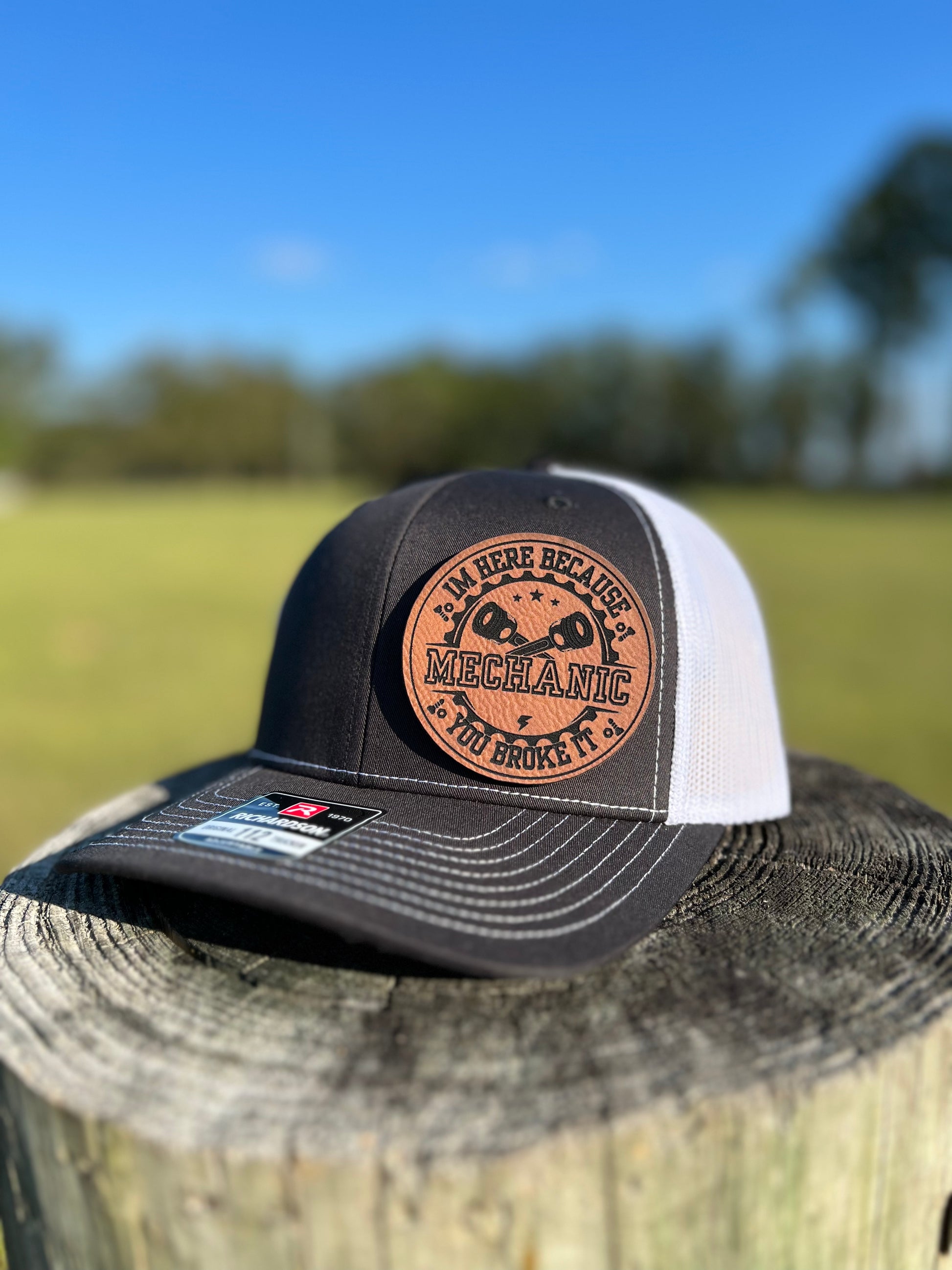 I Brake For Blue Collar Men Trucker Hat